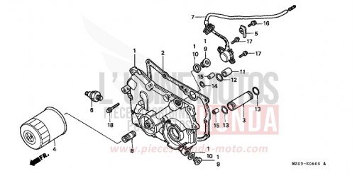 TRANSMISSION COVER GL1500CV de 1997